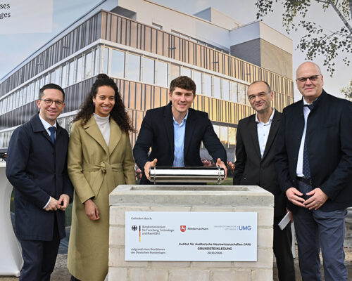 Grundsteinlegung für das Institut für Auditorische Neurowissenschaften